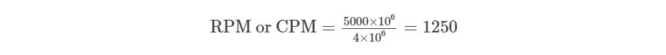 RPM or CPM example