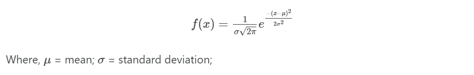 probability density function (PDF)